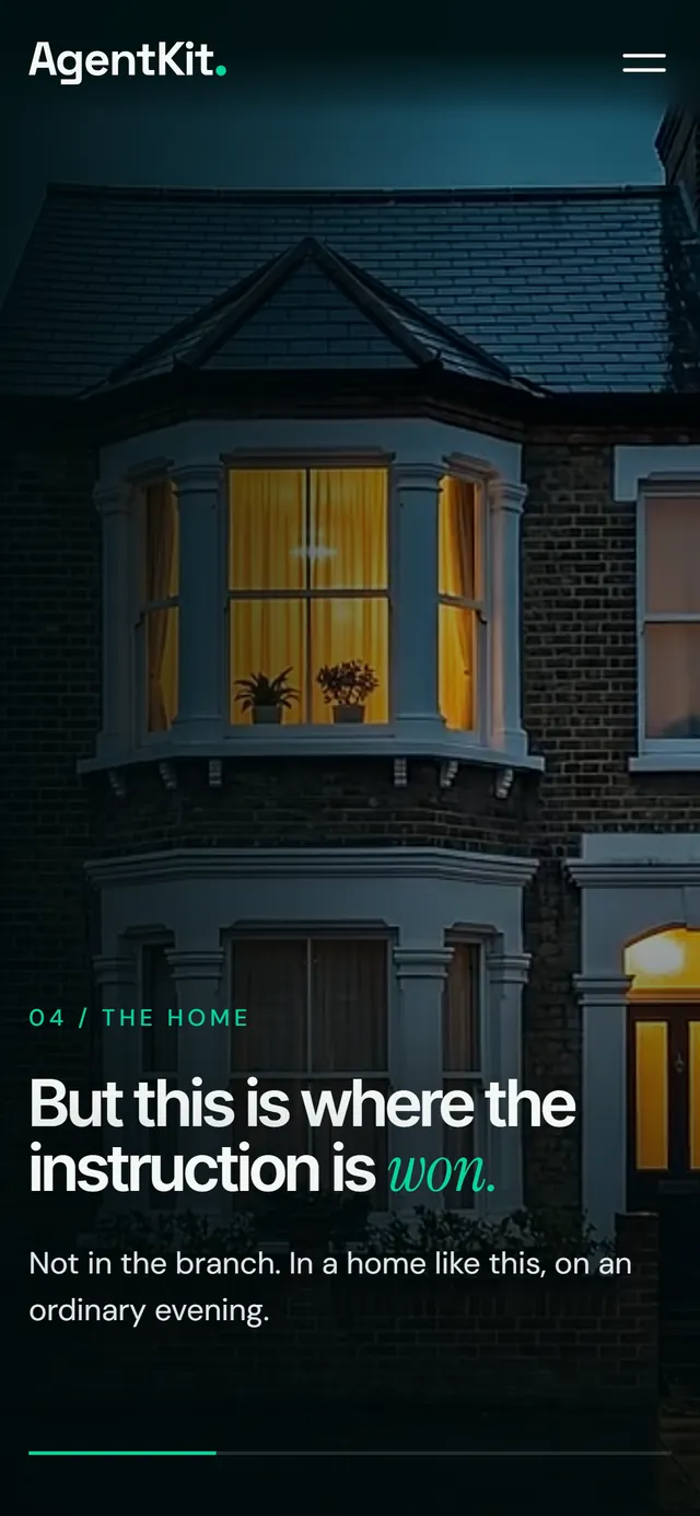 On a phone: a brick terrace at dusk. But this is where the instruction is won.