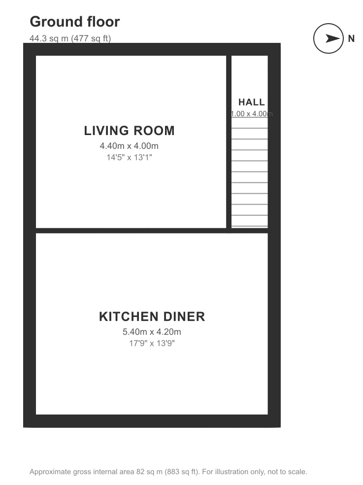 Floor plan, Air Balloon Road, St George: Ground floor