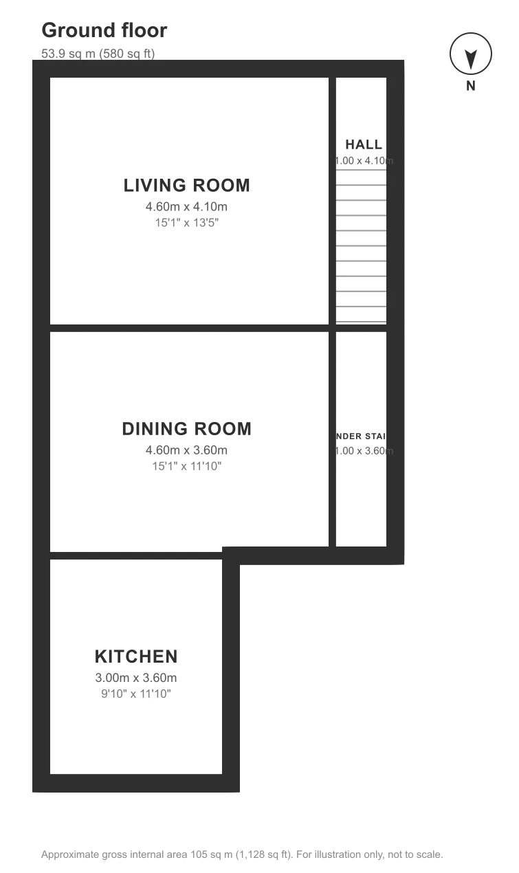 Floor plan, Avonvale Road, Redfield: Ground floor
