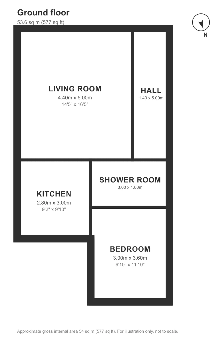 Floor plan, Bannerman Road, Easton: Ground floor