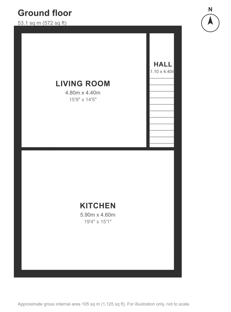 Floor plan, Beaufort Road, St George: Ground floor