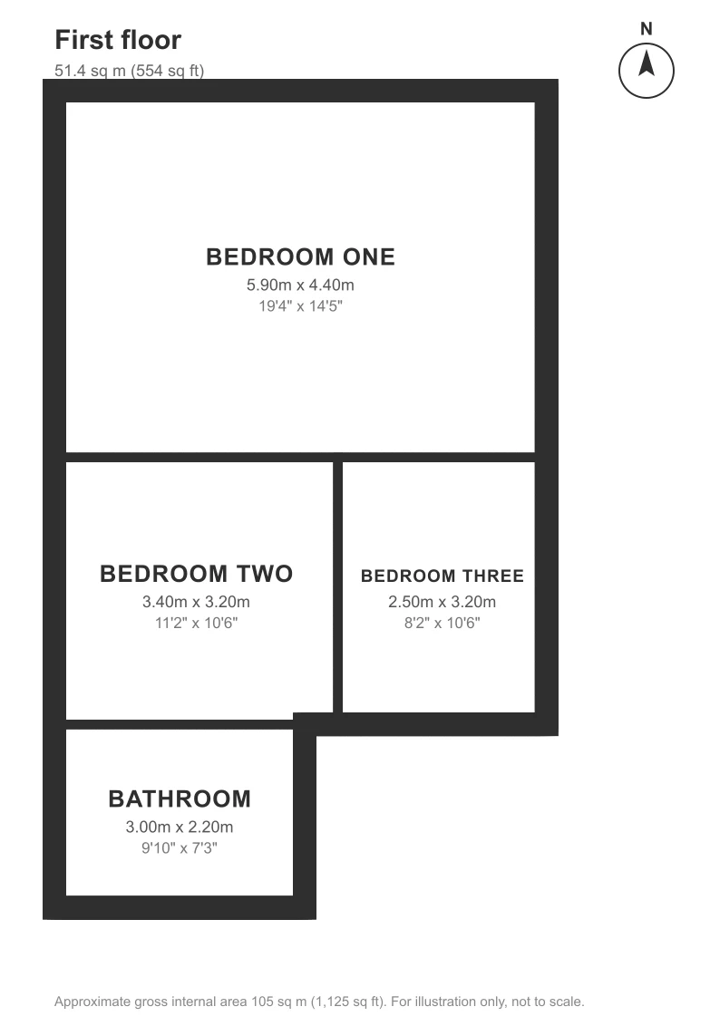 Floor plan, Beaufort Road, St George: First floor