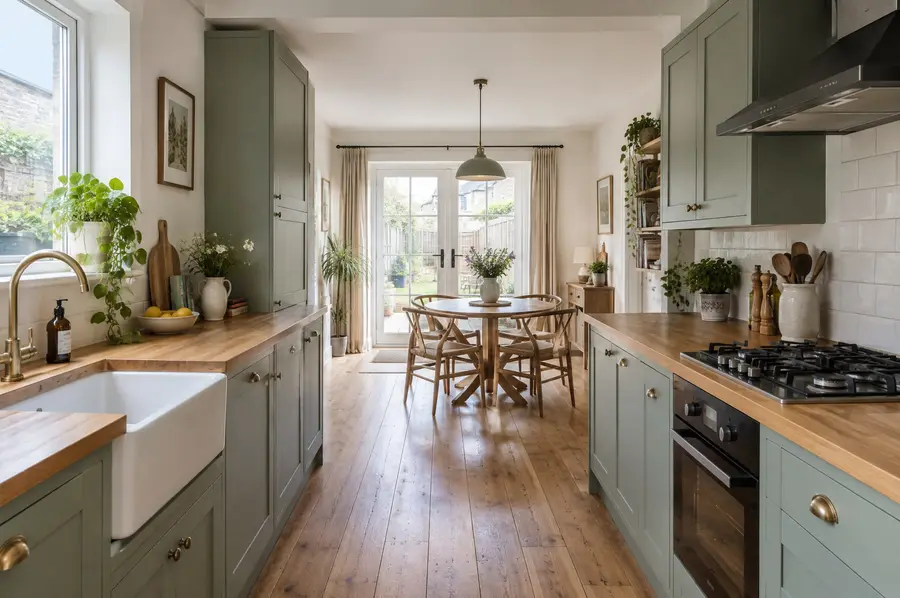 Kitchen and dining room