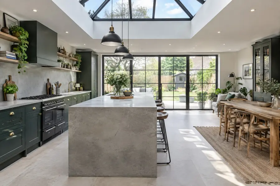 Kitchen and dining room