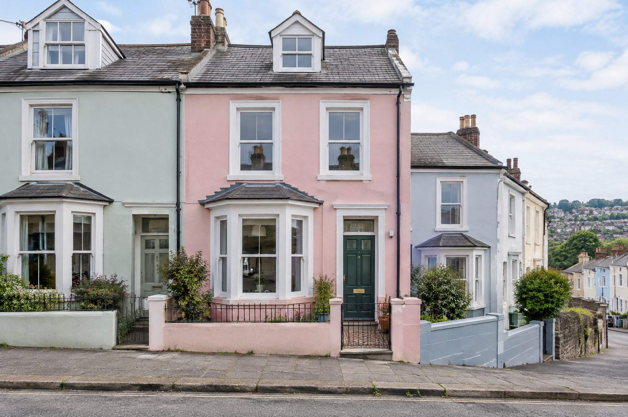 Mivart Street, Easton: the front of the terrace