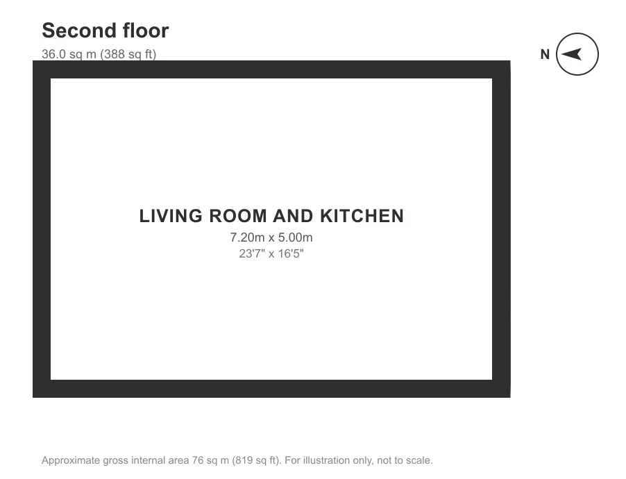 Floor plan, Victoria Avenue, Redfield: Second floor