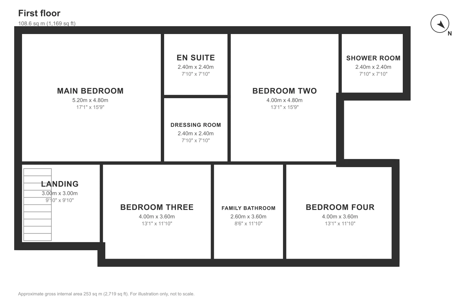 Floor plan, Lowen, Creek Road, Feock: First floor