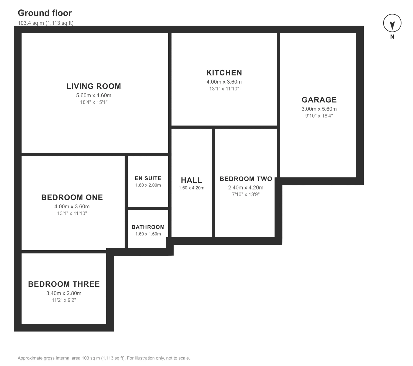 Floor plan, Trewithen View, Probus: Ground floor
