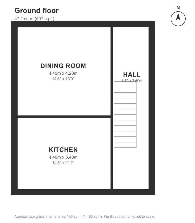 Floor plan, Walsingham Place, Truro: Ground floor