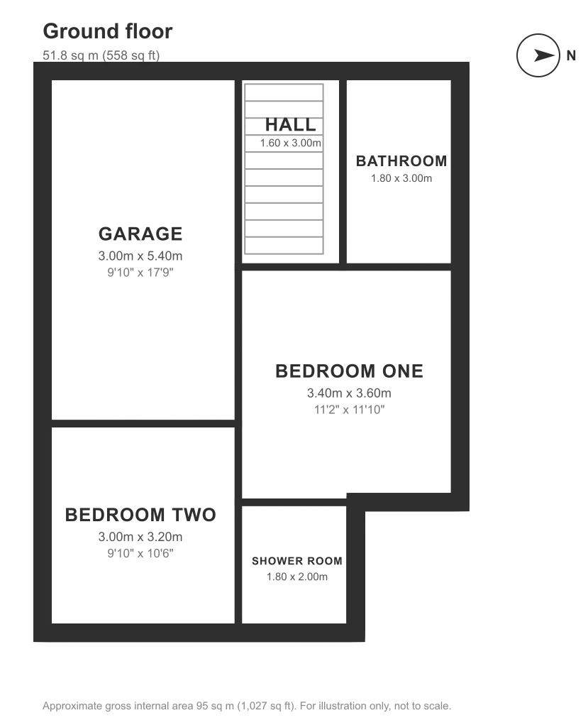 Floor plan, Sydney Mews, Chelsea: Ground floor