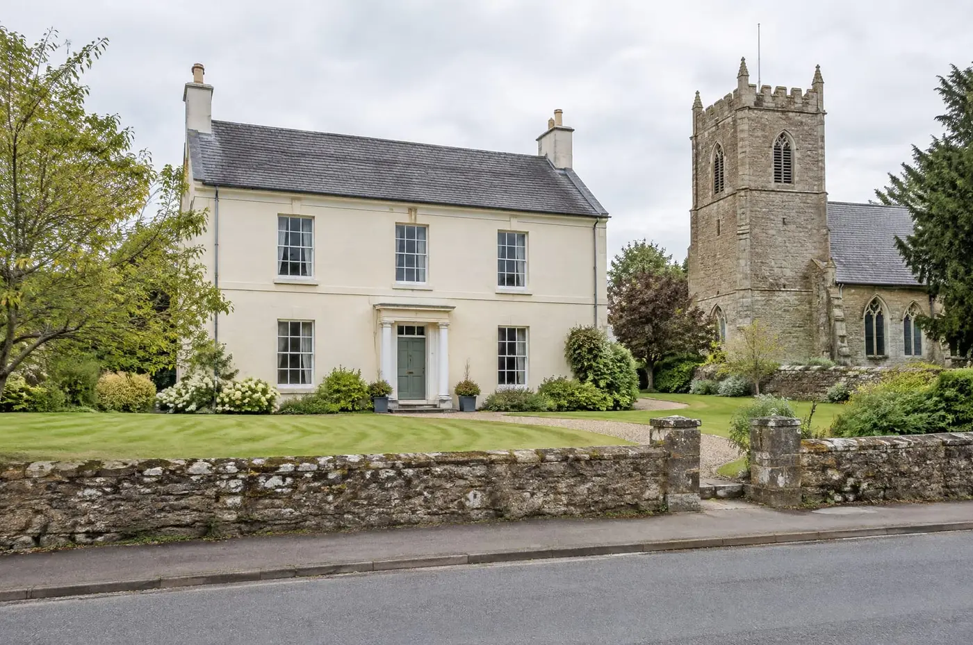Church Lane, Whalton, from the front