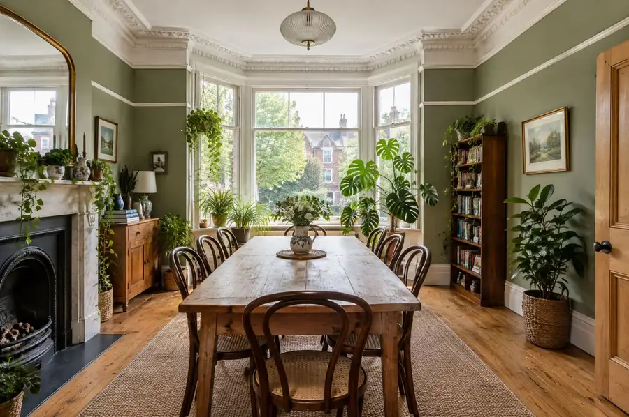 The dining room